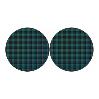 Clan Campbell Tartan Pattern Print Car Coasters