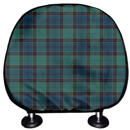 Clan Campbell Tartan Pattern Print Car Headrest Covers