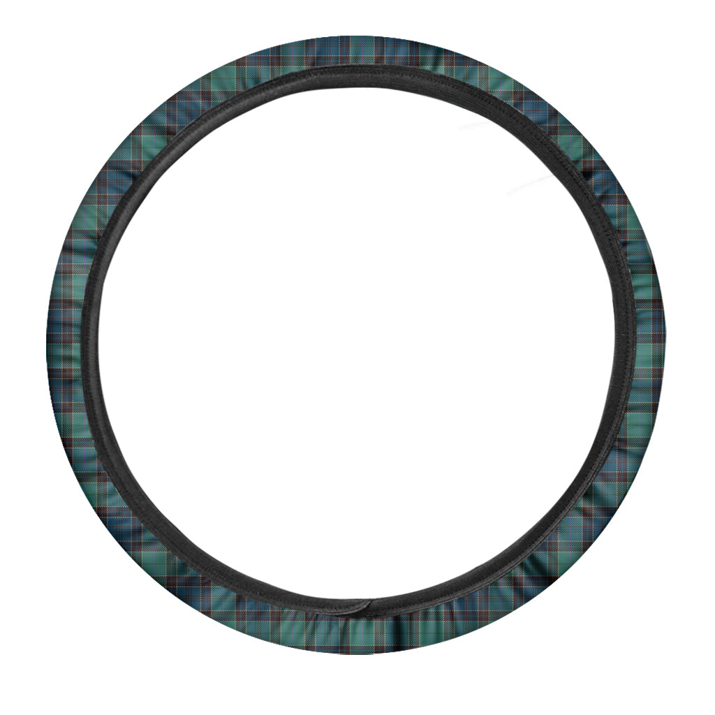 Clan Campbell Tartan Pattern Print Car Steering Wheel Cover