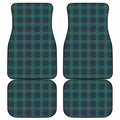 Clan Campbell Tartan Pattern Print Front and Back Car Floor Mats