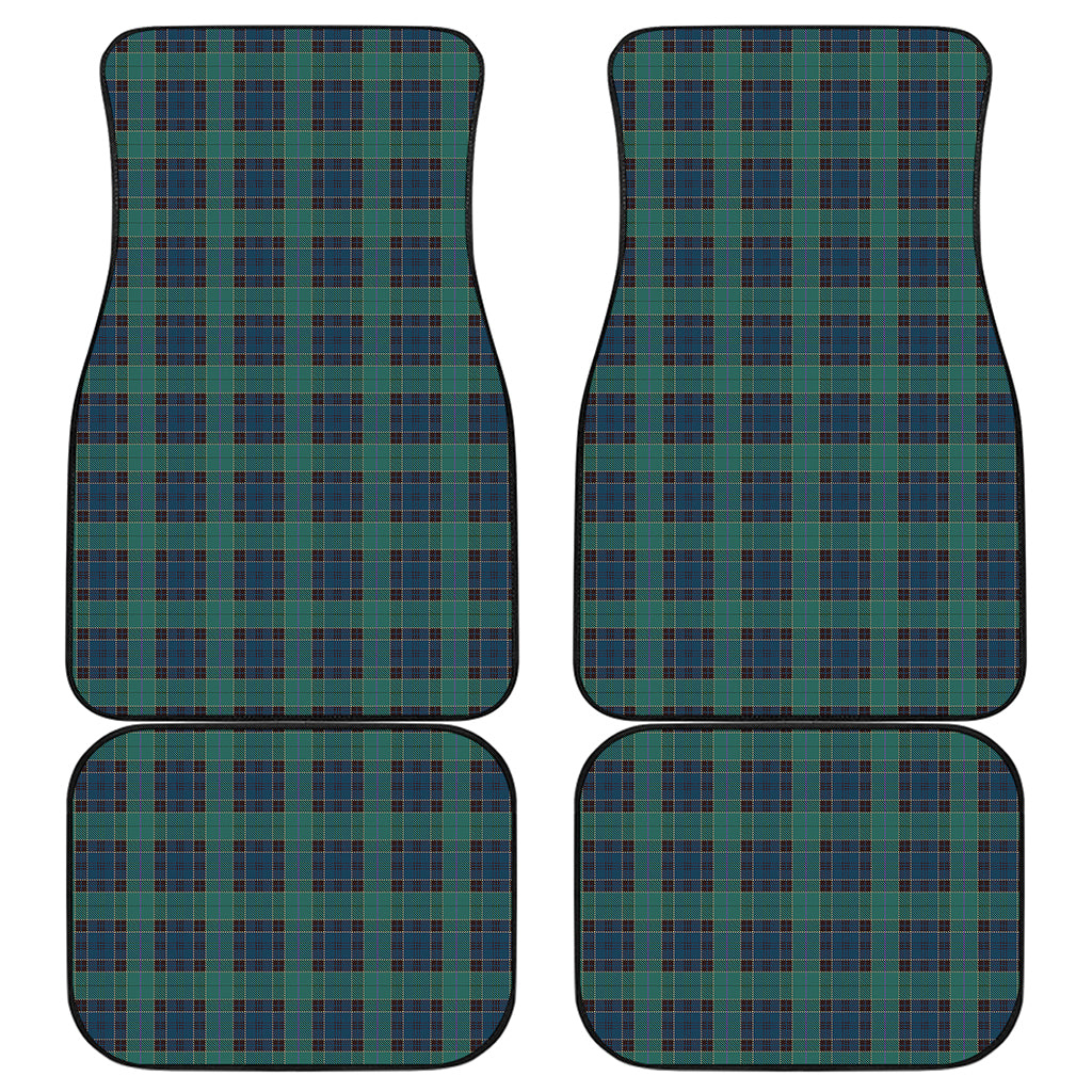 Clan Campbell Tartan Pattern Print Front and Back Car Floor Mats