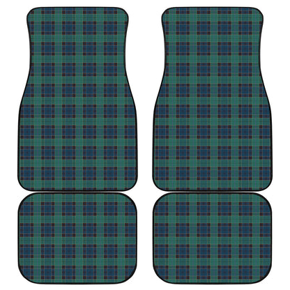 Clan Campbell Tartan Pattern Print Front and Back Car Floor Mats