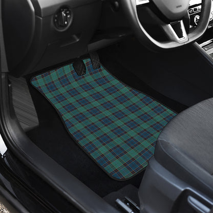 Clan Campbell Tartan Pattern Print Front and Back Car Floor Mats