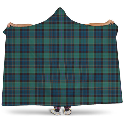 Clan Campbell Tartan Pattern Print Hooded Blanket
