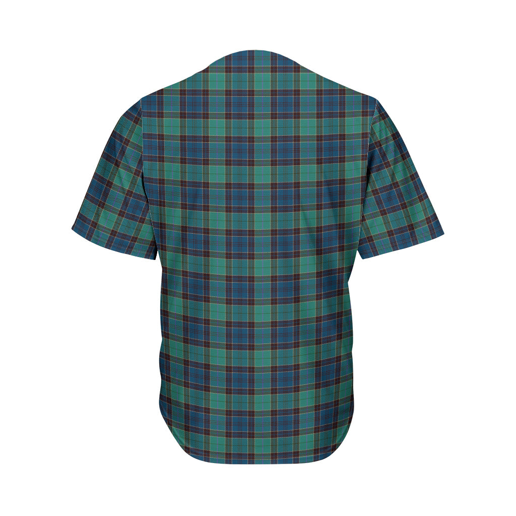 Clan Campbell Tartan Pattern Print Men's Baseball Jersey