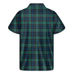 Clan Campbell Tartan Pattern Print Men's Short Sleeve Shirt