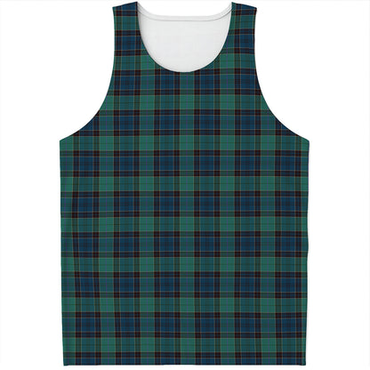 Clan Campbell Tartan Pattern Print Men's Tank Top