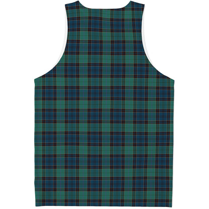 Clan Campbell Tartan Pattern Print Men's Tank Top