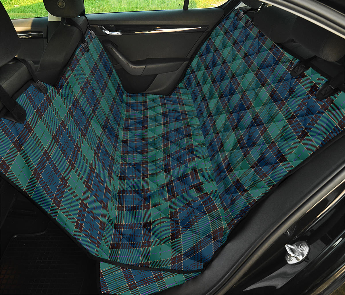 Clan Campbell Tartan Pattern Print Pet Car Back Seat Cover