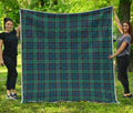 Clan Campbell Tartan Pattern Print Quilt