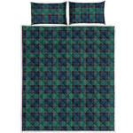 Clan Campbell Tartan Pattern Print Quilt Bed Set