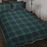 Clan Campbell Tartan Pattern Print Quilt Bed Set