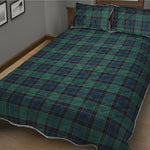 Clan Campbell Tartan Pattern Print Quilt Bed Set