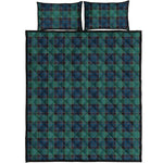 Clan Campbell Tartan Pattern Print Quilt Bed Set