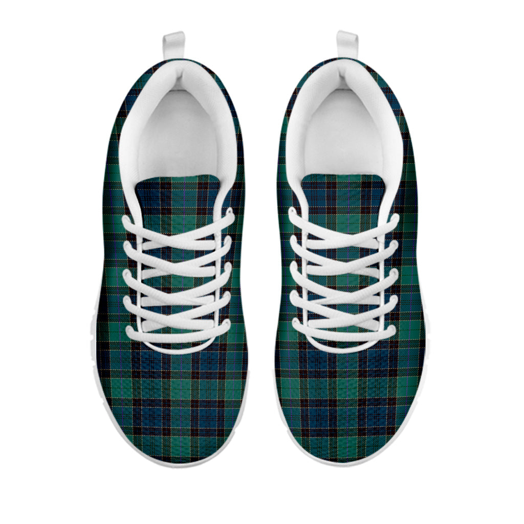 Clan Campbell Tartan Pattern Print White Sneakers