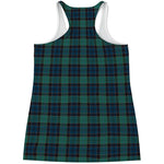 Clan Campbell Tartan Pattern Print Women's Racerback Tank Top