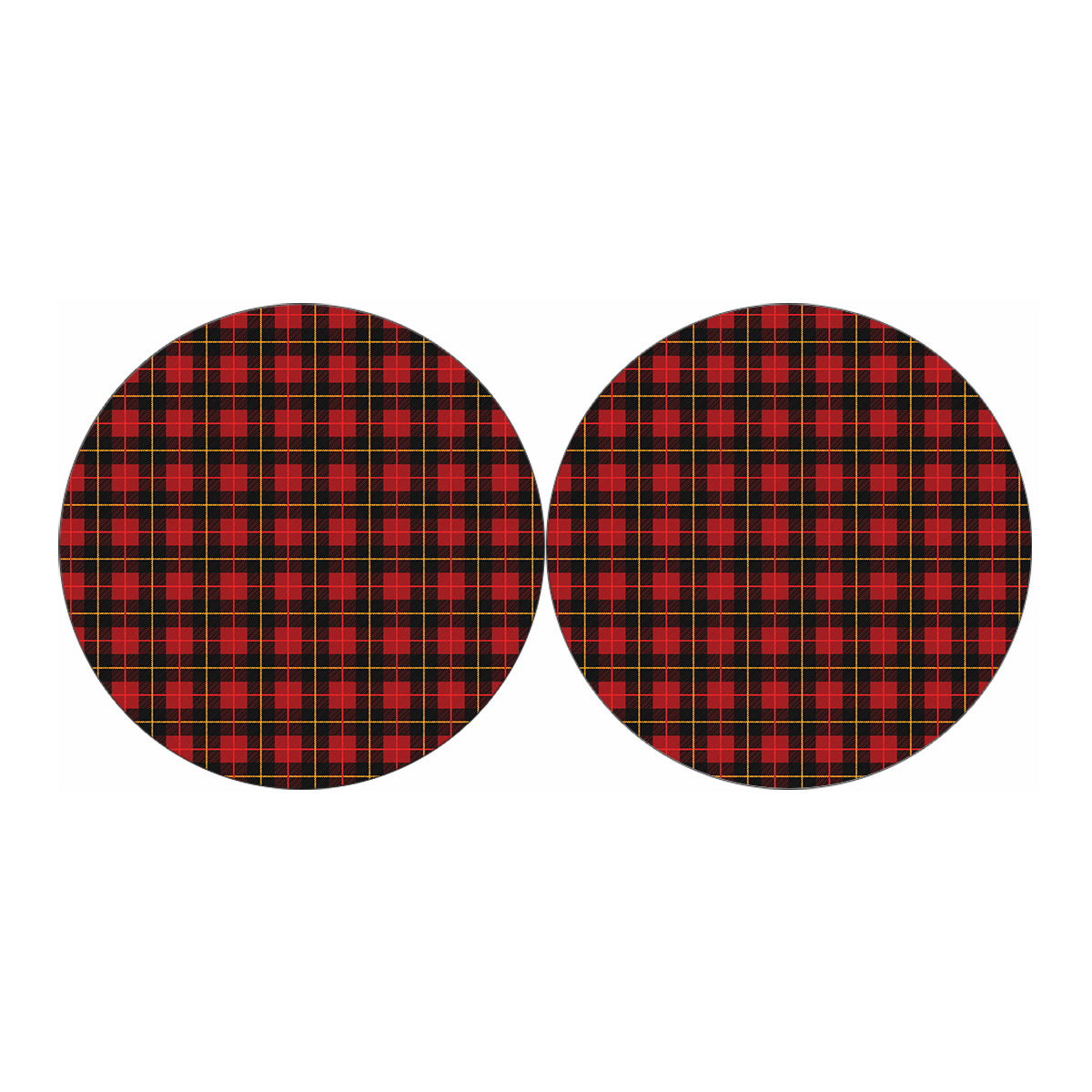 Clan Macqueen Tartan Pattern Print Car Coasters