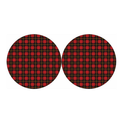 Clan Macqueen Tartan Pattern Print Car Coasters