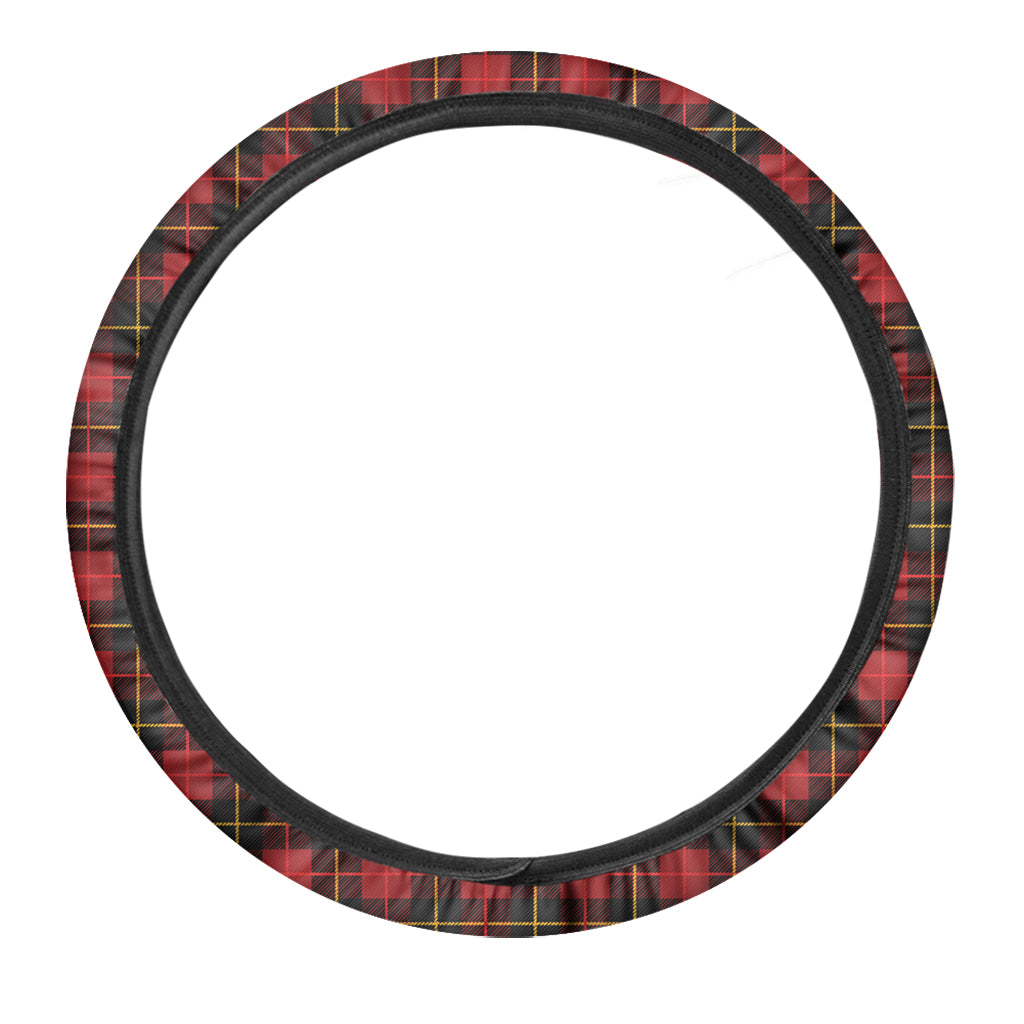 Clan Macqueen Tartan Pattern Print Car Steering Wheel Cover