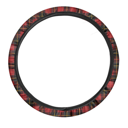 Clan Macqueen Tartan Pattern Print Car Steering Wheel Cover