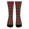 Clan Macqueen Tartan Pattern Print Crew Socks