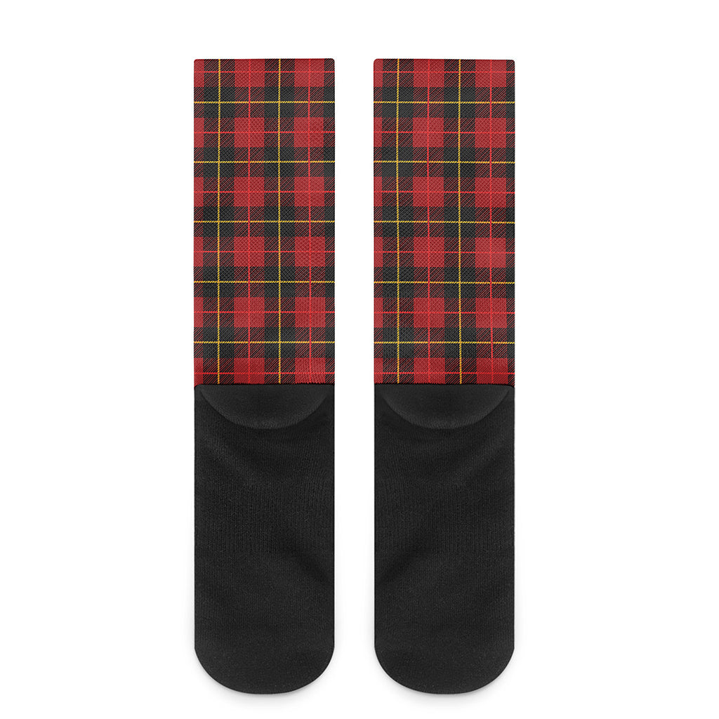 Clan Macqueen Tartan Pattern Print Crew Socks