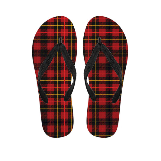 Clan Macqueen Tartan Pattern Print Flip Flops