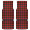 Clan Macqueen Tartan Pattern Print Front and Back Car Floor Mats