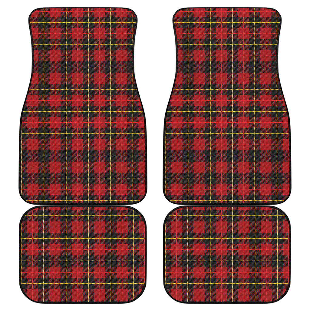 Clan Macqueen Tartan Pattern Print Front and Back Car Floor Mats