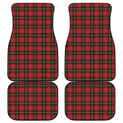 Clan Macqueen Tartan Pattern Print Front and Back Car Floor Mats