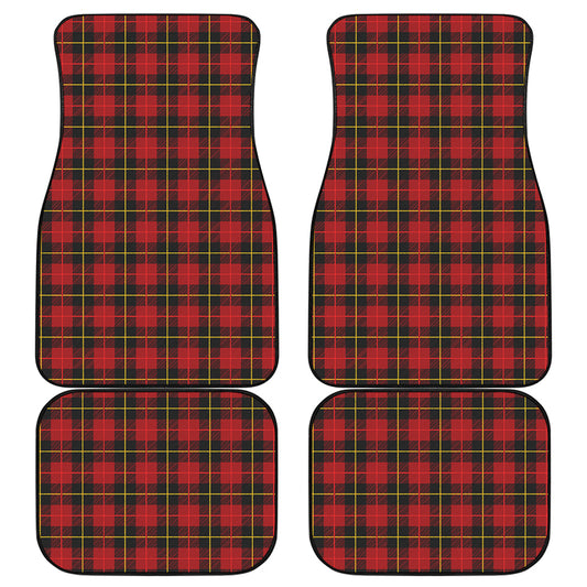 Clan Macqueen Tartan Pattern Print Front and Back Car Floor Mats