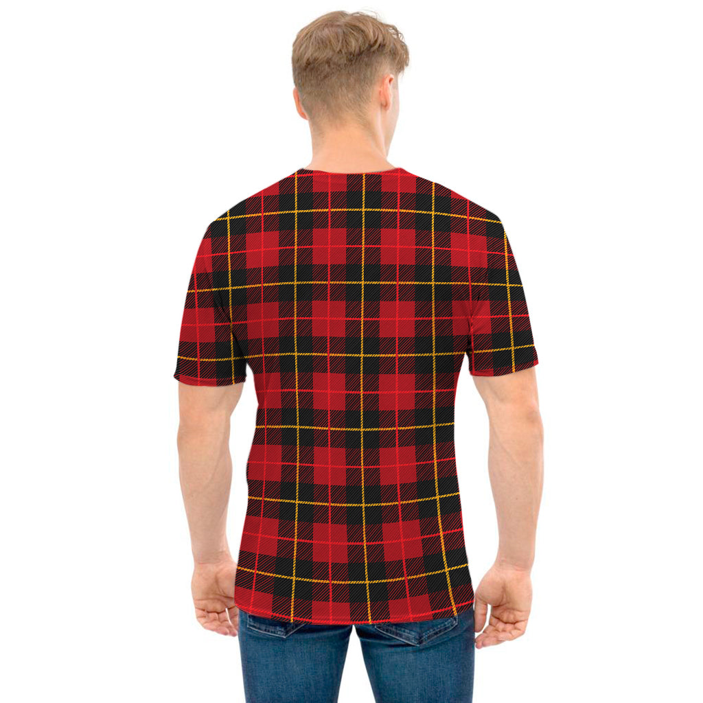 Clan Macqueen Tartan Pattern Print Men's T-Shirt