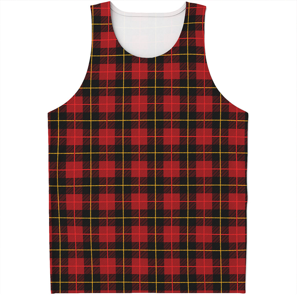 Clan Macqueen Tartan Pattern Print Men's Tank Top