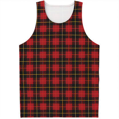 Clan Macqueen Tartan Pattern Print Men's Tank Top