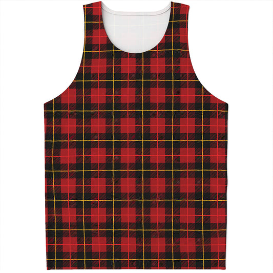 Clan Macqueen Tartan Pattern Print Men's Tank Top