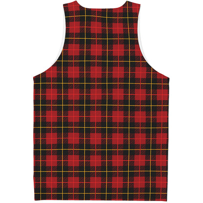 Clan Macqueen Tartan Pattern Print Men's Tank Top