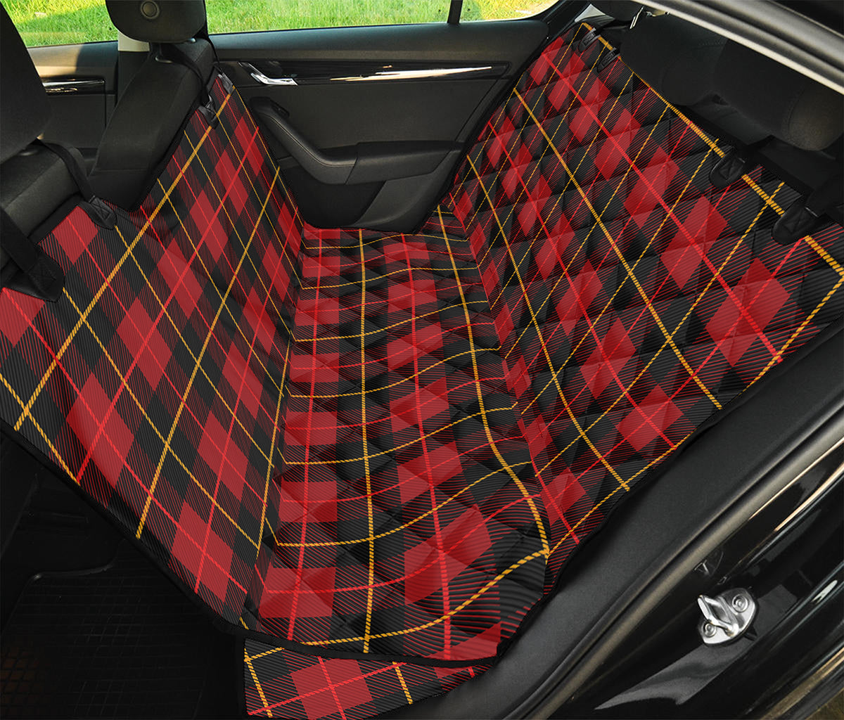 Clan Macqueen Tartan Pattern Print Pet Car Back Seat Cover