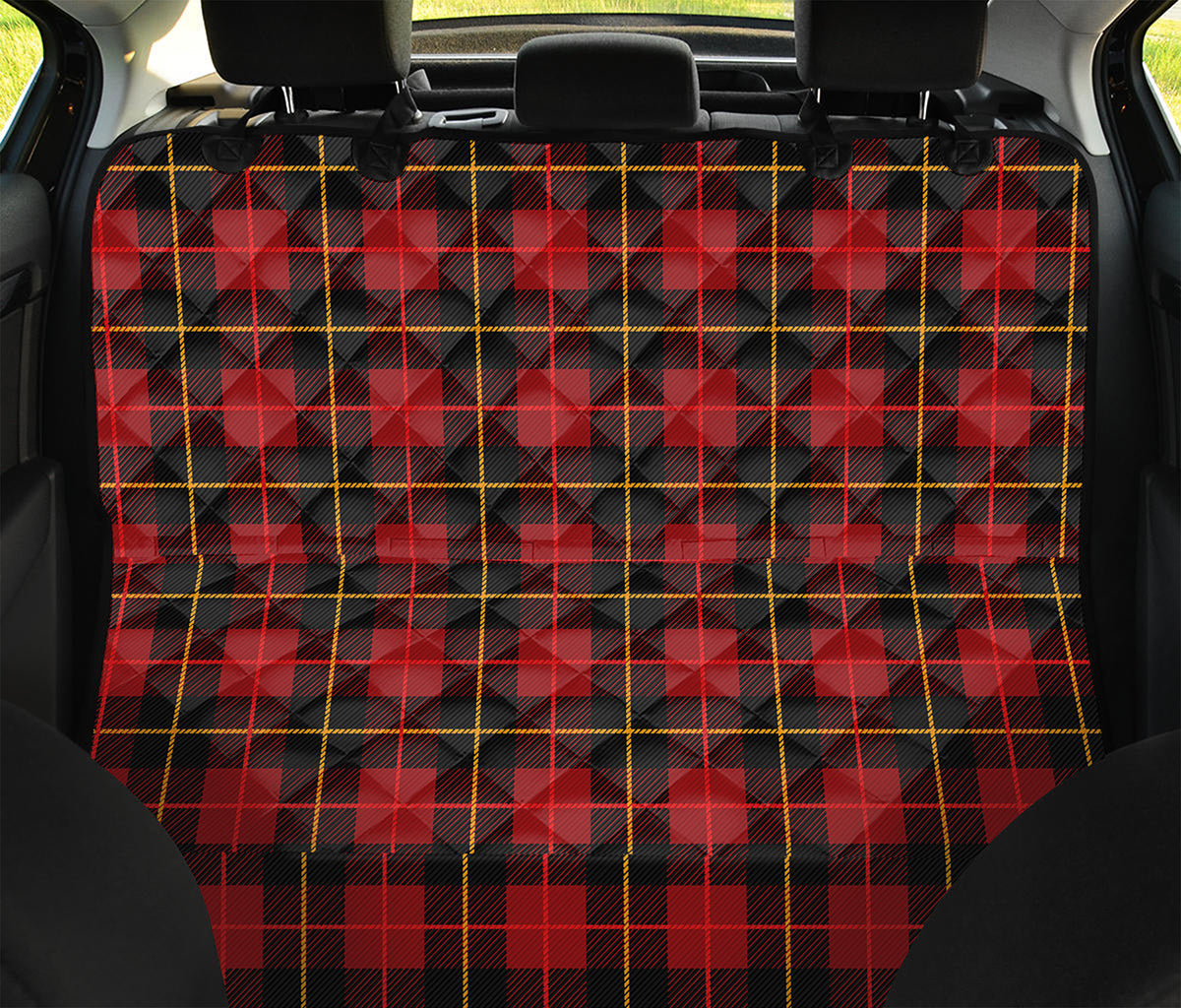 Clan Macqueen Tartan Pattern Print Pet Car Back Seat Cover