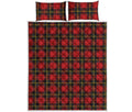 Clan Macqueen Tartan Pattern Print Quilt Bed Set