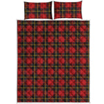 Clan Macqueen Tartan Pattern Print Quilt Bed Set