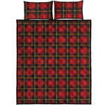 Clan Macqueen Tartan Pattern Print Quilt Bed Set