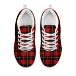 Clan Macqueen Tartan Pattern Print White Sneakers