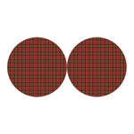Clan Wallace Scottish Tartan Print Car Coasters