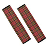 Clan Wallace Scottish Tartan Print Car Seat Belt Covers