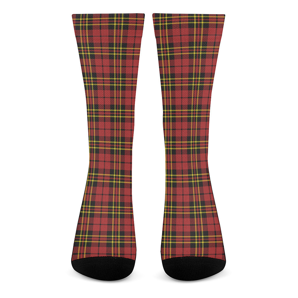 Clan Wallace Scottish Tartan Print Crew Socks