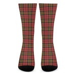 Clan Wallace Scottish Tartan Print Crew Socks