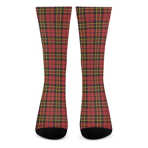 Clan Wallace Scottish Tartan Print Crew Socks