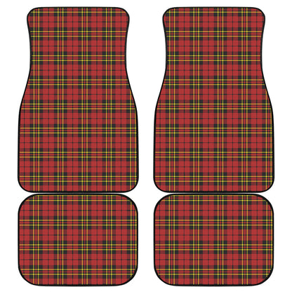 Clan Wallace Scottish Tartan Print Front and Back Car Floor Mats