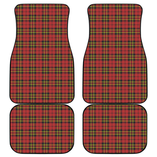 Clan Wallace Scottish Tartan Print Front and Back Car Floor Mats