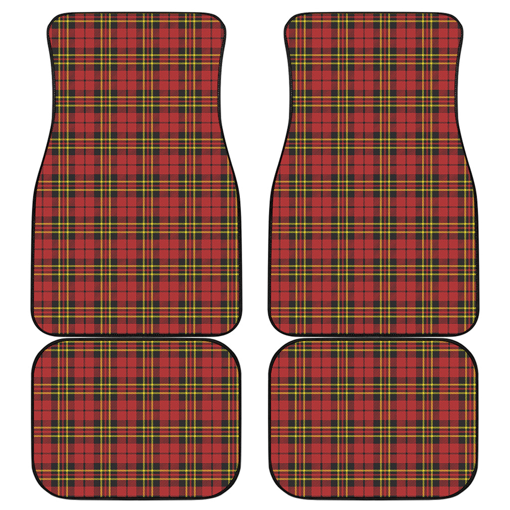 Clan Wallace Scottish Tartan Print Front and Back Car Floor Mats